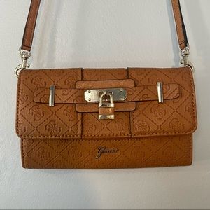 Guess brown crossbody bag mint condition